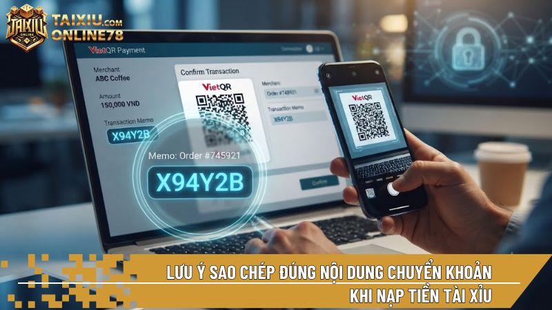Luôn quét mã QR hoặc sao chép chính xác mã nội dung để bot tự động cộng điểm sau 30 giây